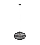 Dijk Lampa Wisząca Bambusowa w Stylu Boho 38x38x27cm Kolor Czarny 55715-074 Dijk Lampa Wisząca Bambusowa w Stylu Boho 38x38x27cm Kolor Czarny 55715-074