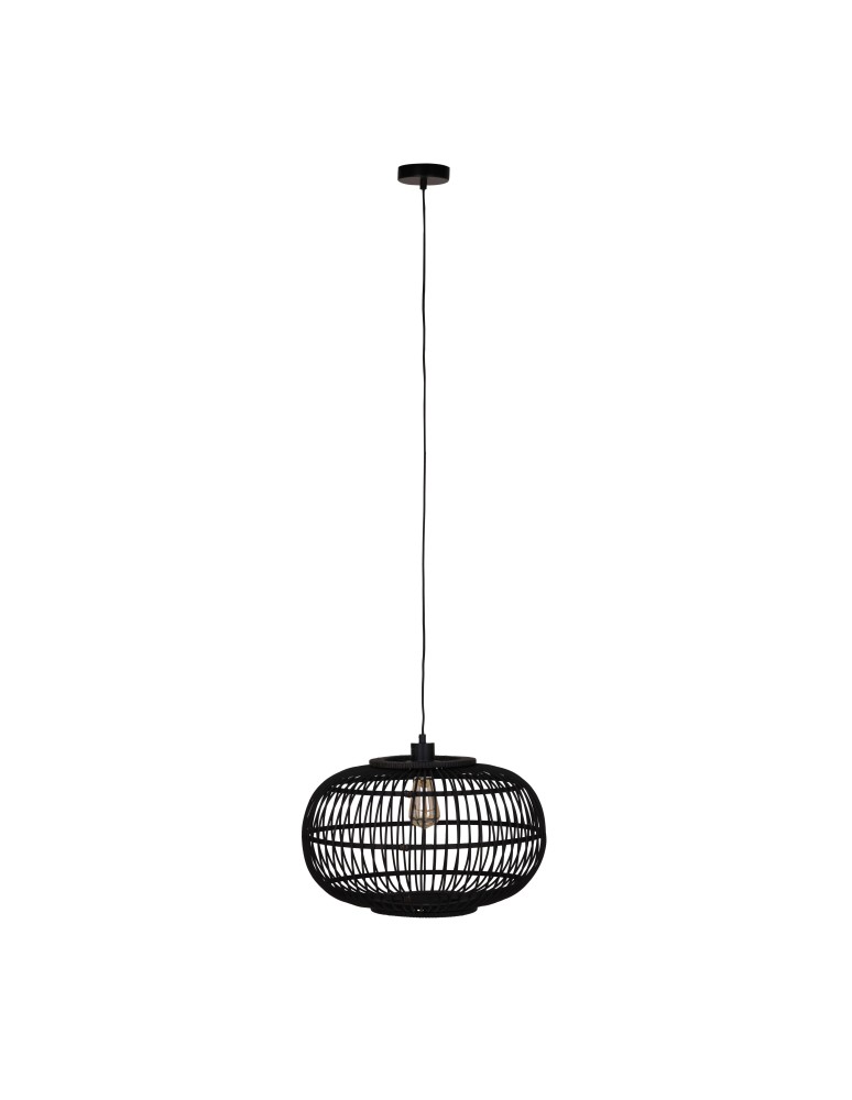 Dijk Lampa Wisząca Bambusowa w Stylu Boho 38x38x27cm Kolor Czarny 55715-074 Dijk Lampa Wisząca Bambusowa w Stylu Boho 38x38x27cm Kolor Czarny 55715-074