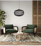 Dijk Lampa Wisząca Bambusowa w Stylu Boho 46x46x28cm Kolor Czarny 55716-074 Dijk Lampa Wisząca Bambusowa w Stylu Boho 46x46x28cm Kolor Czarny 55716-074