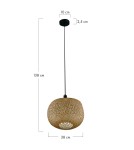 Dijk Lampa Wisząca Bambusowa w Stylu Boho 38x38x35cm Kolor Naturalny 55857-017 Dijk Lampa Wisząca Bambusowa w Stylu Boho 38x38x35cm Kolor Naturalny 55857-017