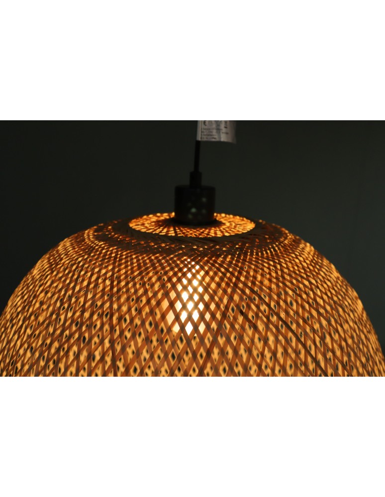 Dijk Lampa Wisząca Bambusowa w Stylu Boho 46x46x43cm Kolor Naturalny 55858-017 Dijk Lampa Wisząca Bambusowa w Stylu Boho 46x46x43cm Kolor Naturalny 55858-017