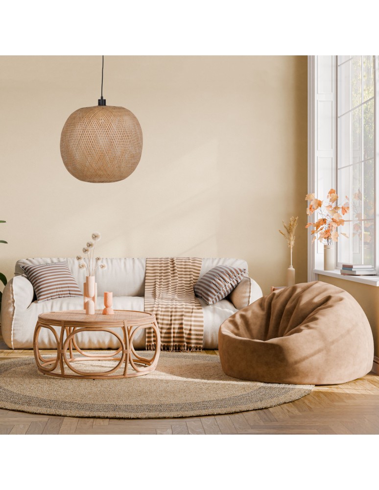 Dijk Lampa Wisząca Bambusowa w Stylu Boho 46x46x43cm Kolor Naturalny 55858-017 Dijk Lampa Wisząca Bambusowa w Stylu Boho 46x46x43cm Kolor Naturalny 55858-017