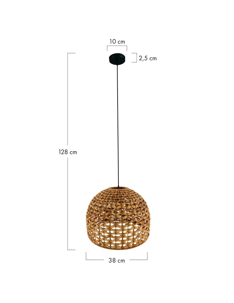 Dijk Lampa Wisząca w Stylu Boho 38x38x28cm Kolor Naturalny 55873-017 Dijk Lampa Wisząca w Stylu Boho 38x38x28cm Kolor Naturalny 55873-017
