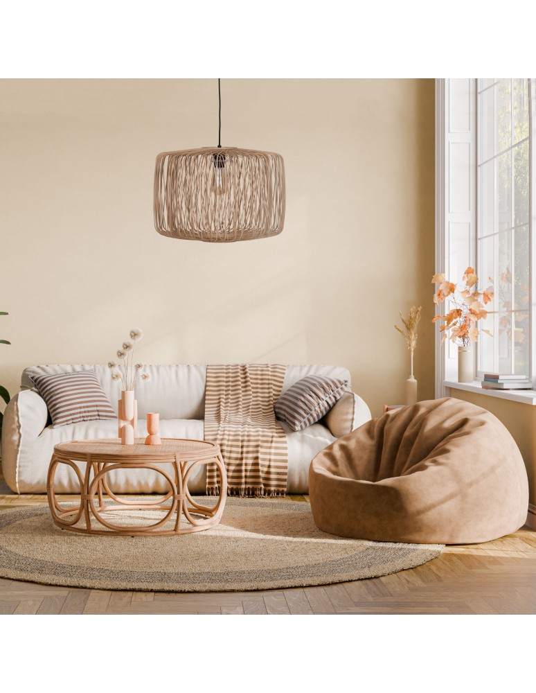 Dijk Lampa Wisząca Bambusowa w Stylu Boho  38x38x28cm Kolor Naturalny 55877-017