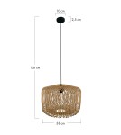 Dijk Lampa Wisząca Bambusowa w Stylu Boho 38x38x28cm Kolor Naturalny 55877-017 Dijk Lampa Wisząca Bambusowa w Stylu Boho 38x38x28cm Kolor Naturalny 55877-017