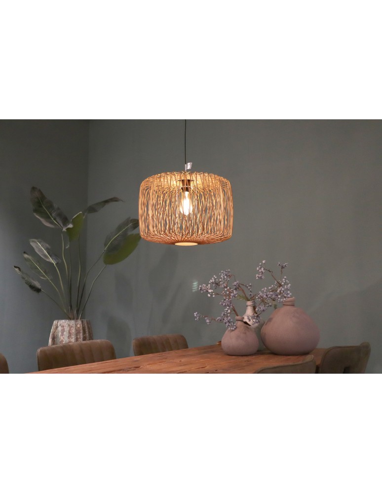 Dijk Lampa Wisząca Bambusowa w Stylu Boho 46x46x34cm Kolor Naturalny 55878-017 Dijk Lampa Wisząca Bambusowa w Stylu Boho 46x46x34cm Kolor Naturalny 55878-017