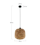 Dijk Lampa Wisząca w Stylu Boho 38x38x28cm Kolor Naturalny 56106-017 Dijk Lampa Wisząca w Stylu Boho 38x38x28cm Kolor Naturalny 56106-017