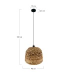 Lampy wiszące boho - Dijk Lampa Wisząca w Stylu Boho 46x46x30cm Kolor Naturalny 56107-017 - product 2
