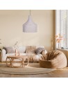 Dijk Lampa Wisząca Bawełniana 38x38x42cm Kolor Biały 102392 Dijk Lampa Wisząca Bawełniana 38x38x42cm Kolor Biały 102392