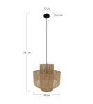 Dijk Lampa Wisząca w Stylu Boho 40x40x41cm Kolor Naturalny 104665 Dijk Lampa Wisząca w Stylu Boho 40x40x41cm Kolor Naturalny 104665