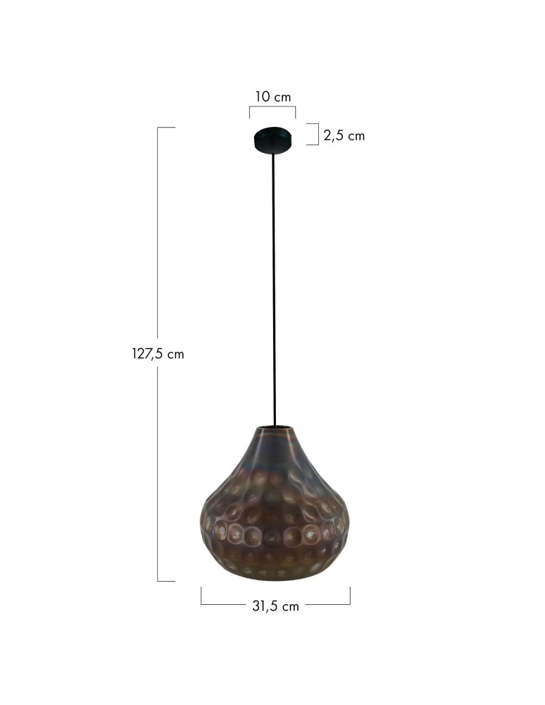 Dijk Lampa z Metalu 31.5x31.5x27.5cm Kolor Czarny 102745 Dijk Lampa z Metalu 31.5x31.5x27.5cm Kolor Czarny 102745