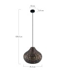 Dijk Lampa z Metalu 41.5x41.5x29.5cm Kolor Czarny 102746 Dijk Lampa z Metalu 41.5x41.5x29.5cm Kolor Czarny 102746