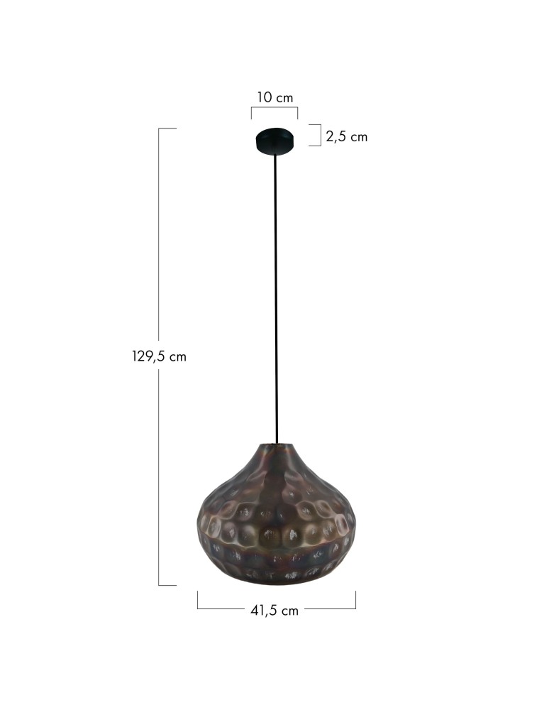 Dijk Lampa z Metalu 41.5x41.5x29.5cm Kolor Czarny 102746 Dijk Lampa z Metalu 41.5x41.5x29.5cm Kolor Czarny 102746