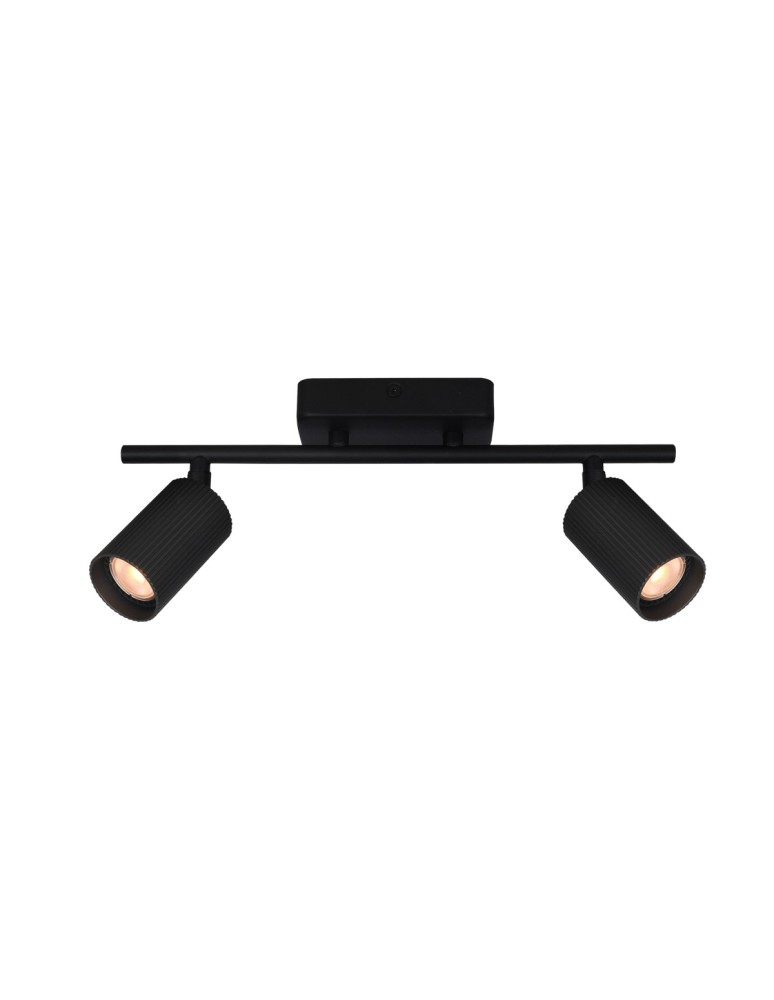 Italux Tris Reflektorek/Spot 2xGU10 10W Czarny piaskowany SPL-46829-2-BK