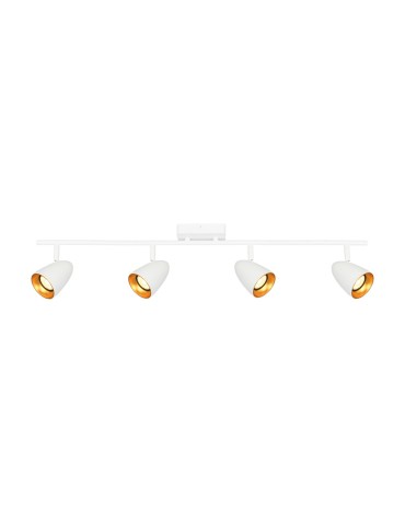 Italux Tino Reflektorek/Spot 4xGU10 10W Biały, złoty SPL-36748-4-WH-GD