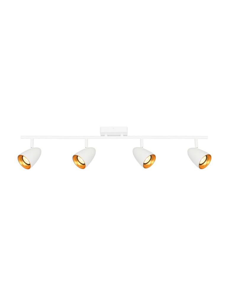 Italux Tino Reflektorek/Spot 4xGU10 10W Biały, złoty SPL-36748-4-WH-GD