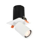 Reflektory wpuszczane w sufit - Italux Termo Reflektorek/Spot 1xGU10 10W Biały piaskowany SPL-50310-1S WH - product 1