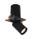 Reflektory wpuszczane w sufit - Italux Termo Reflektorek/Spot 1xGU10 10W Czarny piaskowany SPL-50310-1S BK - product 1