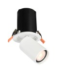 Reflektory wpuszczane w sufit - Italux Termo Reflektorek/Spot 1xGU10 10W Biały piaskowany SPL-50310-1R WH - product 1