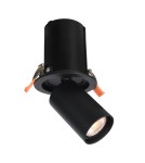 Reflektory wpuszczane w sufit - Italux Termo Reflektorek/Spot 1xGU10 10W Czarny piaskowany SPL-50310-1R BK - product 1