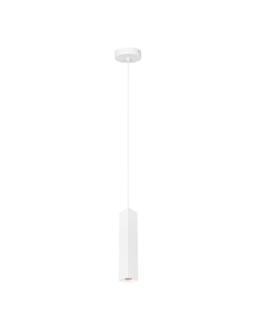 Italux Tecno Wisząca 1xGU10 10W Biały piaskowany PND-37492-1-WH