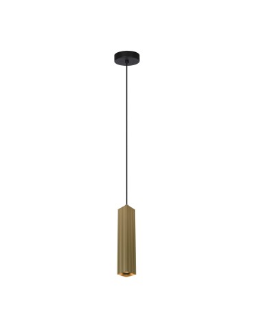Italux Tecno Wisząca 1xGU10 10W Złoty PND-37492-1-GD