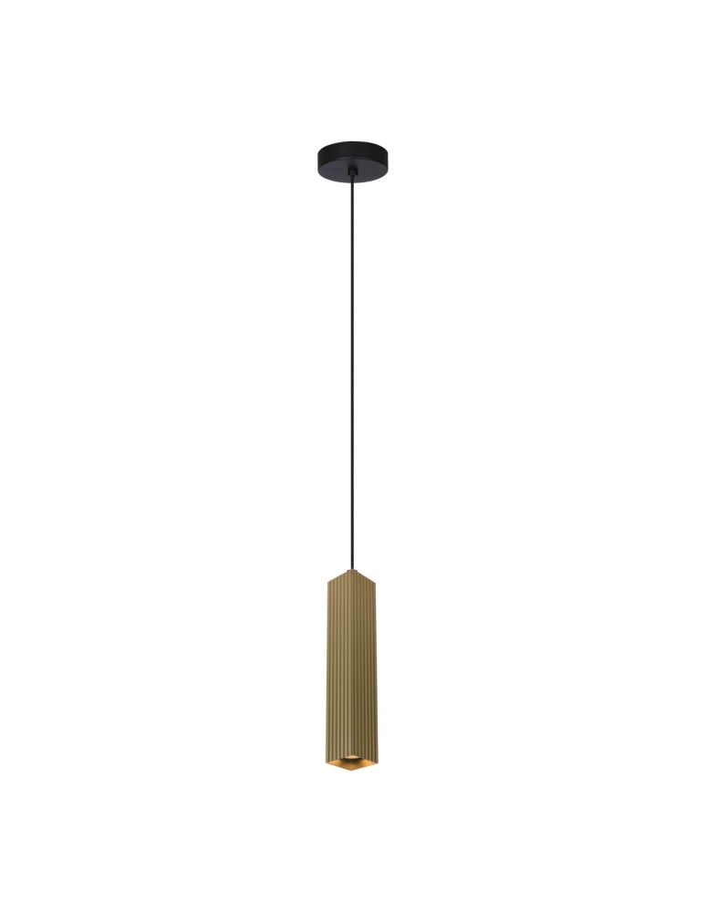Italux Tecno Wisząca 1xGU10 10W Złoty PND-37492-1-GD