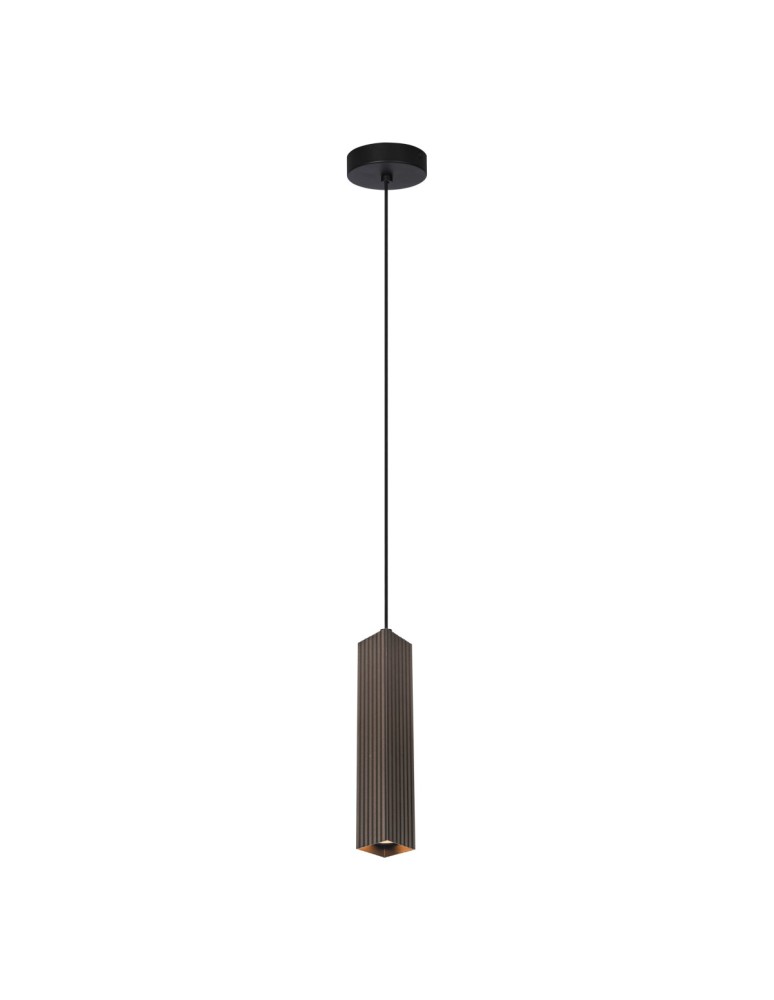Italux Tecno Wisząca 1xGU10 10W Brązowy PND-37492-1-BRO