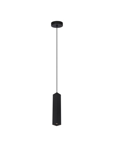 Italux Tecno Wisząca 1xGU10 10W Czarny piaskowany PND-37492-1-BK