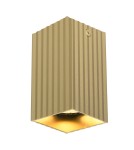 Oprawy sufitowe kwadratowe - Italux Tecno Natynkowa 1xGU10 10W Złoty CLN-37492-S-GD - product 1