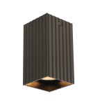 Oprawy sufitowe kwadratowe - Italux Tecno Natynkowa 1xGU10 10W Brązowy CLN-37492-S-BRO - product 1