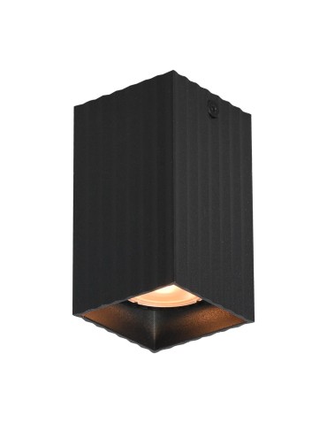 Italux Tecno Natynkowa 1xGU10 10W Czarny, złoty CLN-37492-S-BK