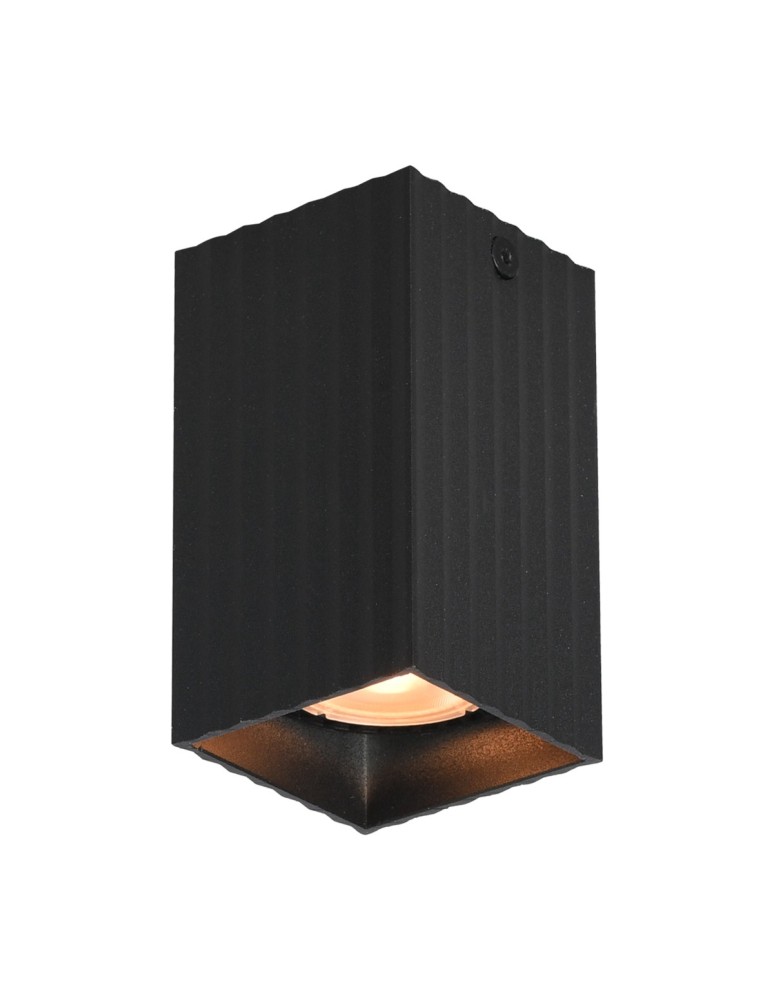 Italux Tecno Natynkowa 1xGU10 10W Czarny, złoty CLN-37492-S-BK