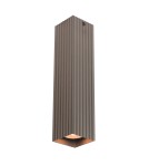 Oprawy sufitowe kwadratowe - Italux Tecno Natynkowa 1xGU10 10W Brązowy CLN-37492-L-BRO - product 1