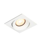 Lampy podtynkowe kwadratowe - Italux Ponar Sufitowa Podtynkowa 1xGU10 10W Biały piaskowany DL-26451-GU10-WH - product 1