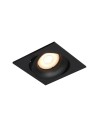 Italux Ponar Sufitowa Podtynkowa 1xGU10 10W Czarny piaskowany DL-26451-GU10-BK
