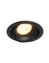 Italux Oker Sufitowa Podtynkowa 1xGU10 10W Czarny piaskowany DL-26260-GU10-BK