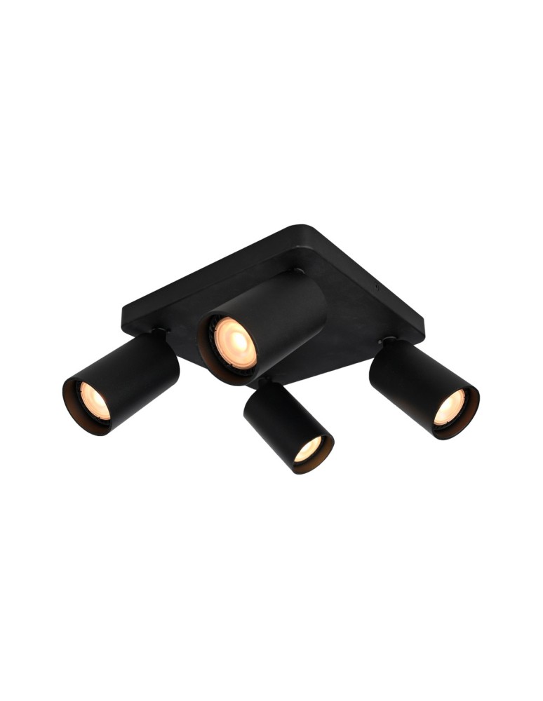 Italux Nesto Reflektorek/Spot 4xGU10 10W Czarny piaskowany SPL-23436-4S-BK
