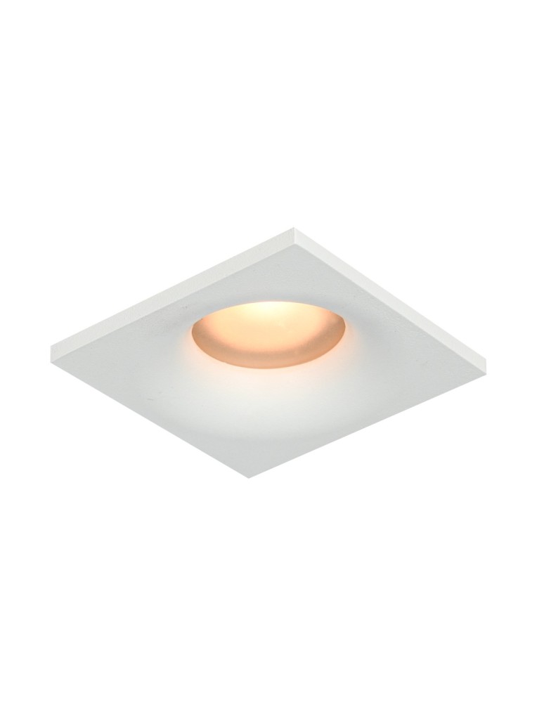 Italux Naru Sufitowa Podtynkowa 1xGU10 10W IP44 Biały piaskowany DL-61903-IP44-WH