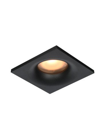 Italux Naru Sufitowa Podtynkowa 1xGU10 10W IP44 Czarny piaskowany DL-61903-IP44-BK