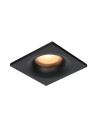 Italux Naru Sufitowa Podtynkowa 1xGU10 10W IP44 Czarny piaskowany DL-61903-IP44-BK
