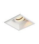 Lampy podtynkowe kwadratowe - Italux Naro Sufitowa Podtynkowa 1xGU10 10W Biały piaskowany DL-88031-GU-WH - product 1