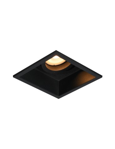 Italux Naro Sufitowa Podtynkowa 1xGU10 10W Czarny piaskowany DL-88031-GU-BK
