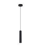 Lampy wiszące rurki - Italux Lopus Wisząca 1xGU10 10W Czarny piaskowany PND-48930-1-BK - product 1