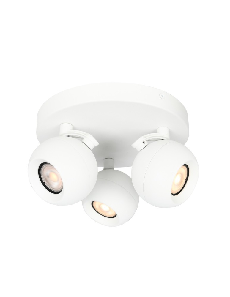 Italux Lafin Reflektorek/Spot 3xGU10 10W Biały piaskowany SPL-45379-3R-WH