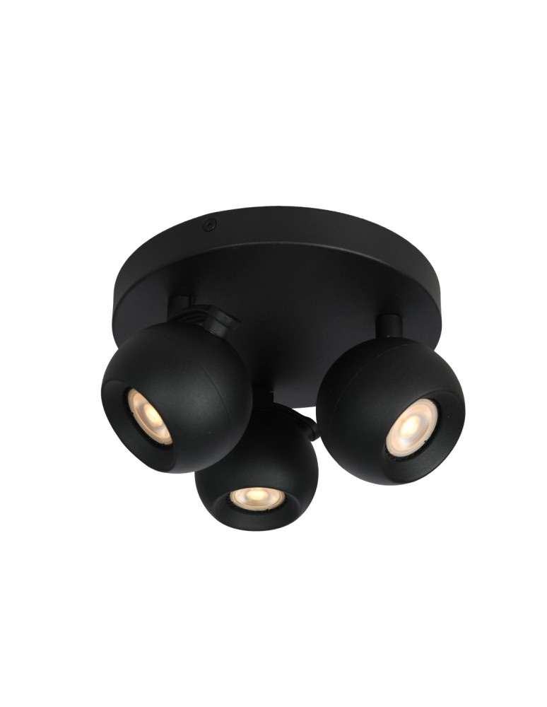 Italux Lafin Reflektorek/Spot 3xGU10 10W Czarny piaskowany SPL-45379-3R-BK