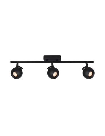 Italux Lafin Reflektorek/Spot 3xGU10 10W Czarny piaskowany SPL-45379-3-BK