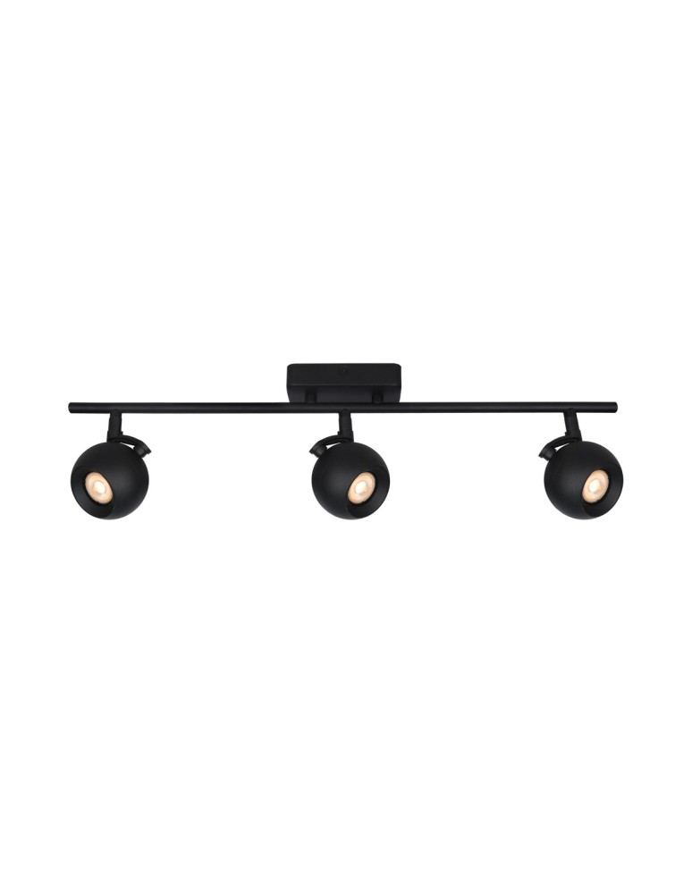 Italux Lafin Reflektorek/Spot 3xGU10 10W Czarny piaskowany SPL-45379-3-BK