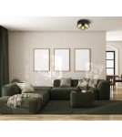 Lampy sufitowe regulowane - spoty - Italux Lafin Reflektorek/Spot 3xGU10 10W Czarny, złoty SPL-45379-3R-BK-GD - product 2