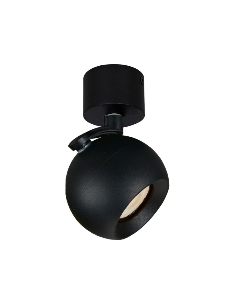 Italux Lafin Reflektorek/Spot 1xGU10 10W Czarny piaskowany SPL-45379-1R-BK